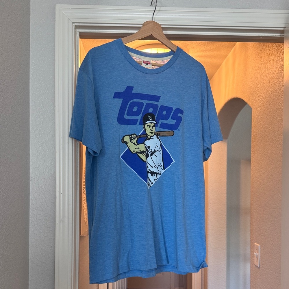 HOMAGE Blue Topps Baseball Graphic Tee